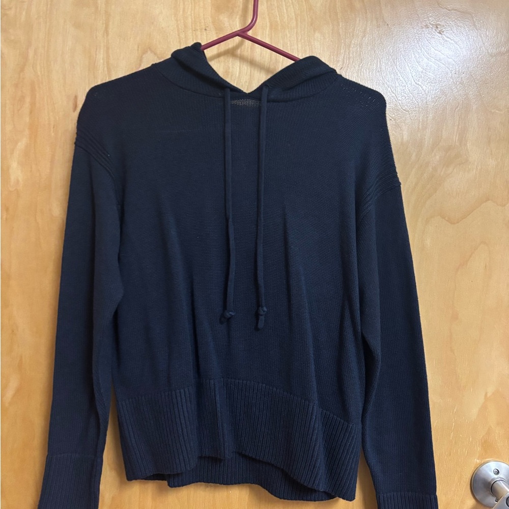 Navy Knit Hoodie
